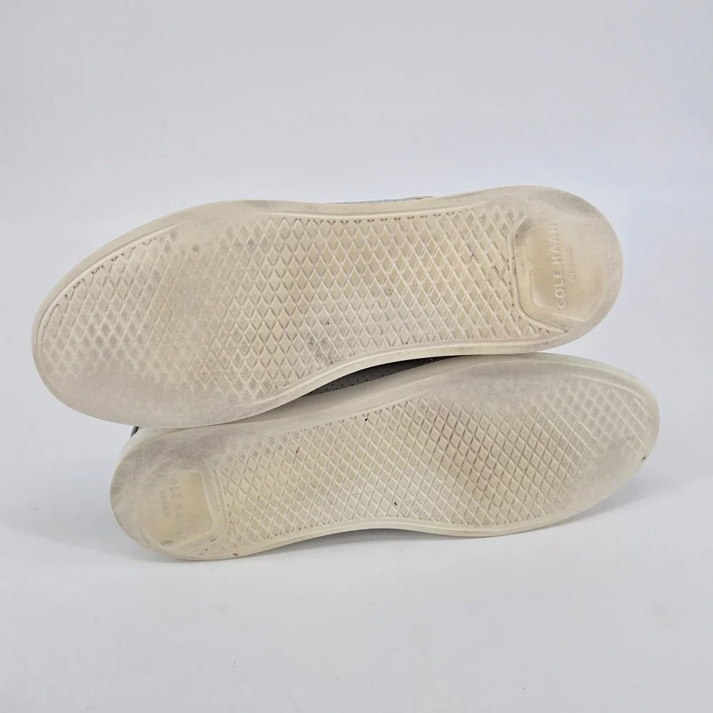 Cole Haan Grand Crosscourt Snakeskin Leather Shoes Grey 9B Python Sneakers‎